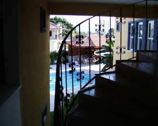View from main stairs