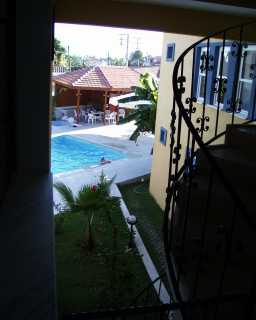 View from main stairs